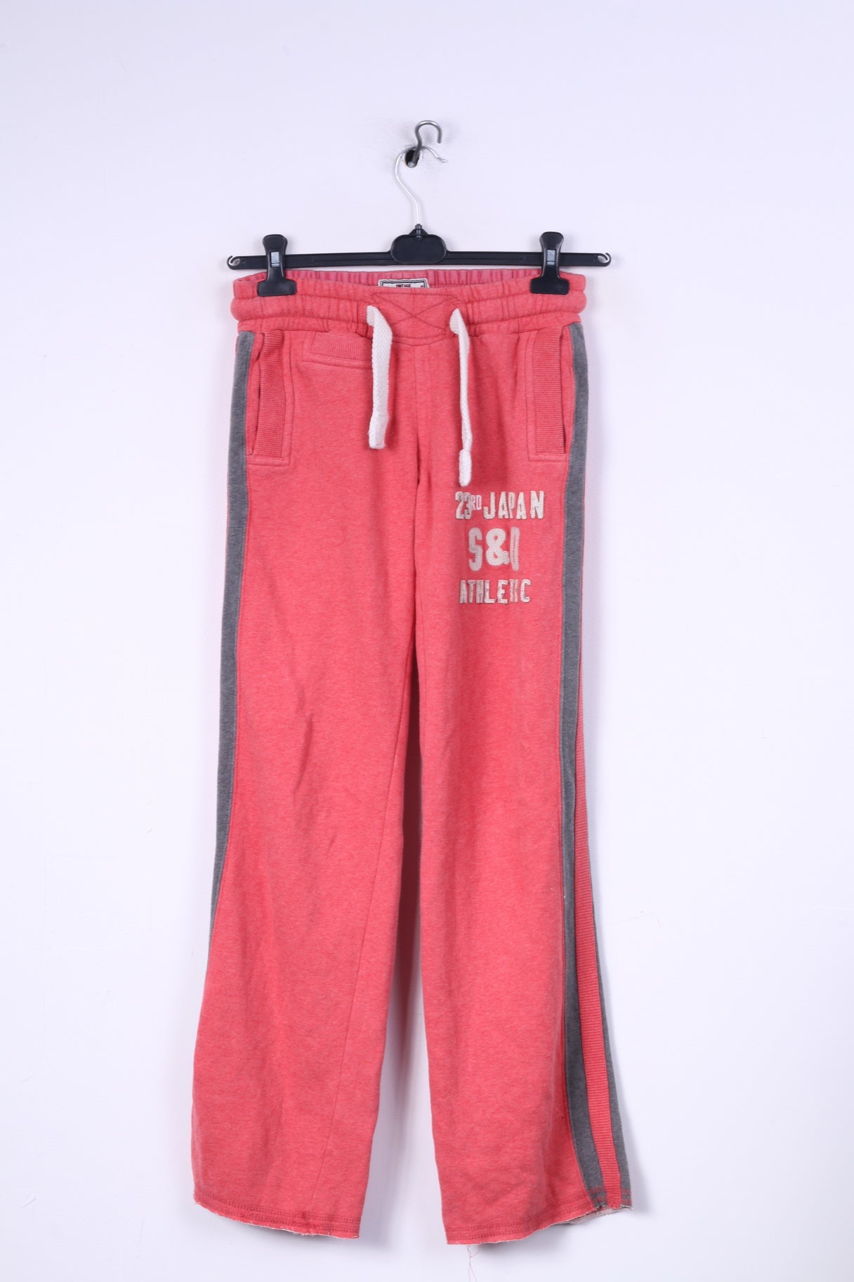 Superdry Mens Xs Sweatpants Hochey Jogger Red Cotton Japan Athletic Sport