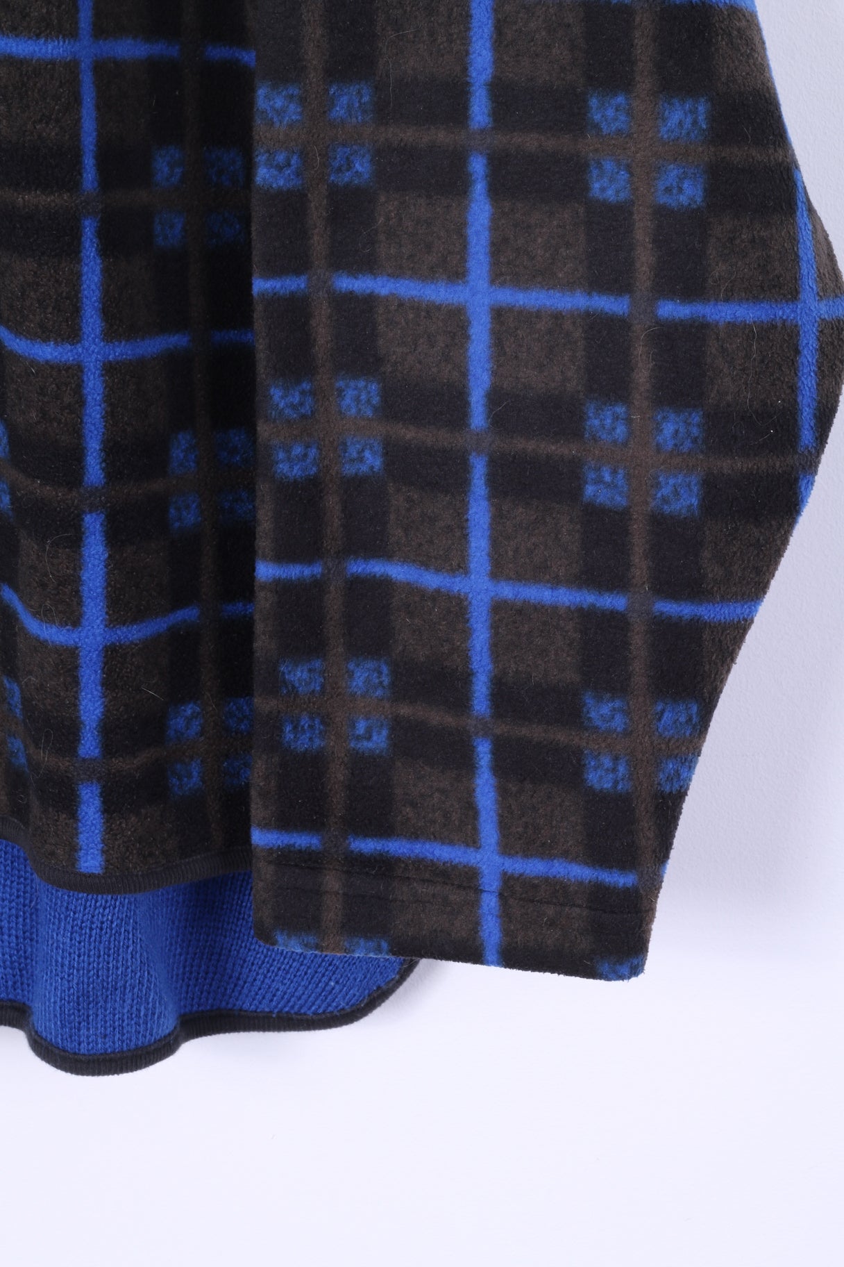 Equipe Top in pile da uomo XL sopra la testa blu Axion Activewear collo con zip