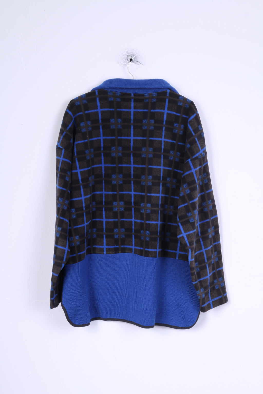 Equipe Top in pile da uomo XL sopra la testa blu Axion Activewear collo con zip