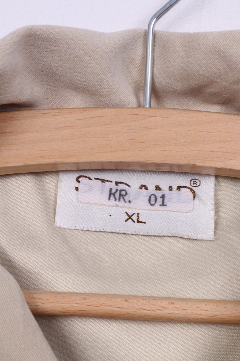 Strand Camicia casual XL da donna Camicetta a maniche lunghe retrò Beige