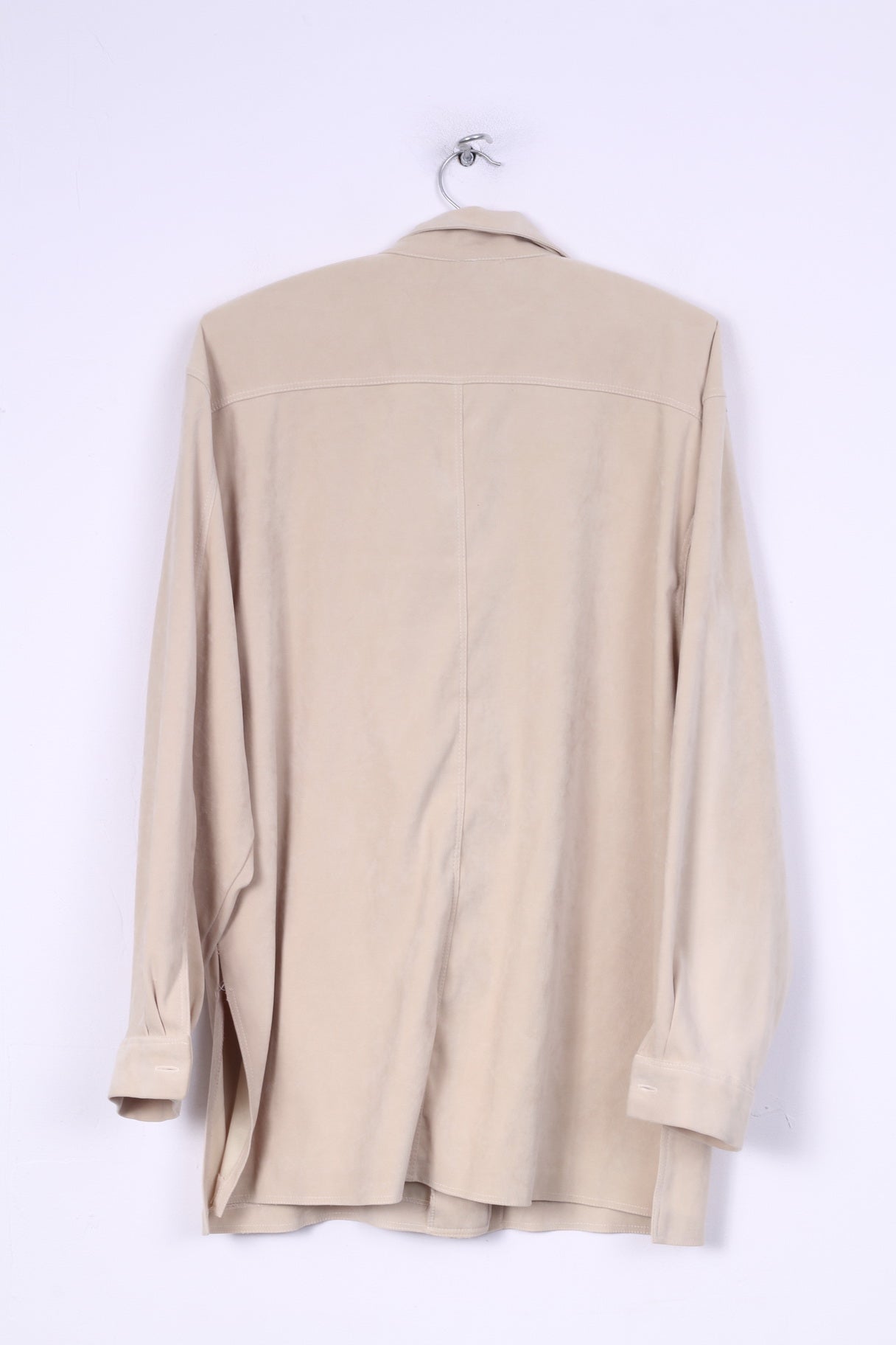Strand Camicia casual XL da donna Camicetta a maniche lunghe retrò Beige
