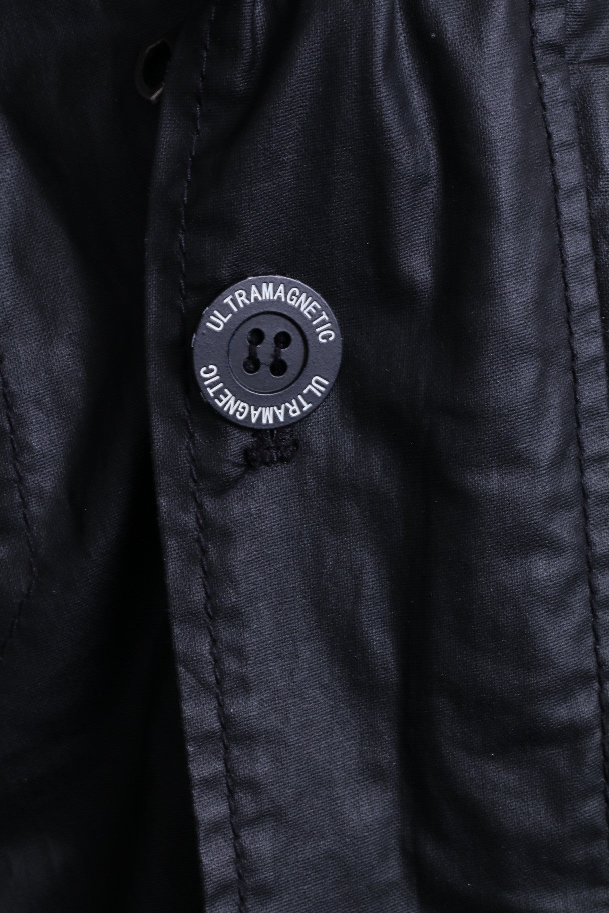 ULTRAMAGNETIC Mens M Jacket Black Wax Cotton Hood