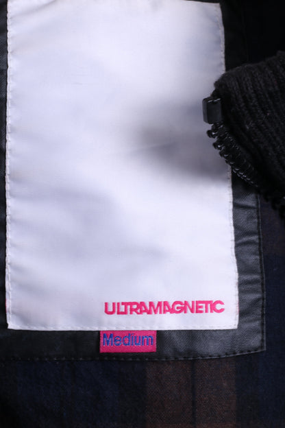 ULTRAMAGNETIC Mens M Jacket Black Wax Cotton Hood