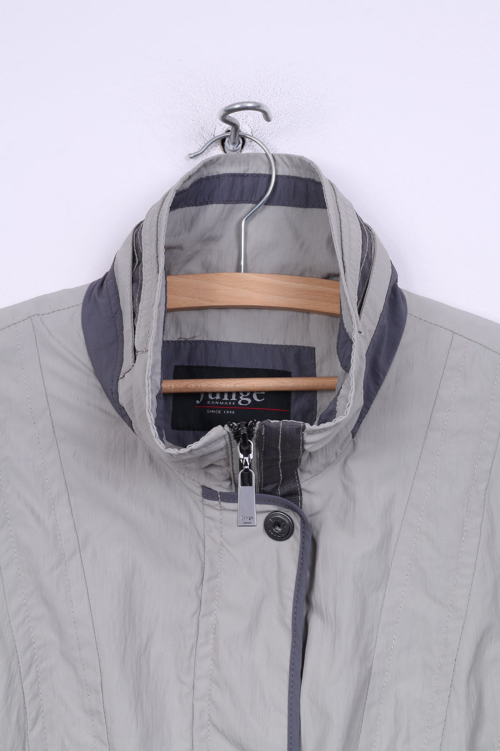 Junge Danmark Womens 38 12 M Jacket Light Green Full Zipper Vintage