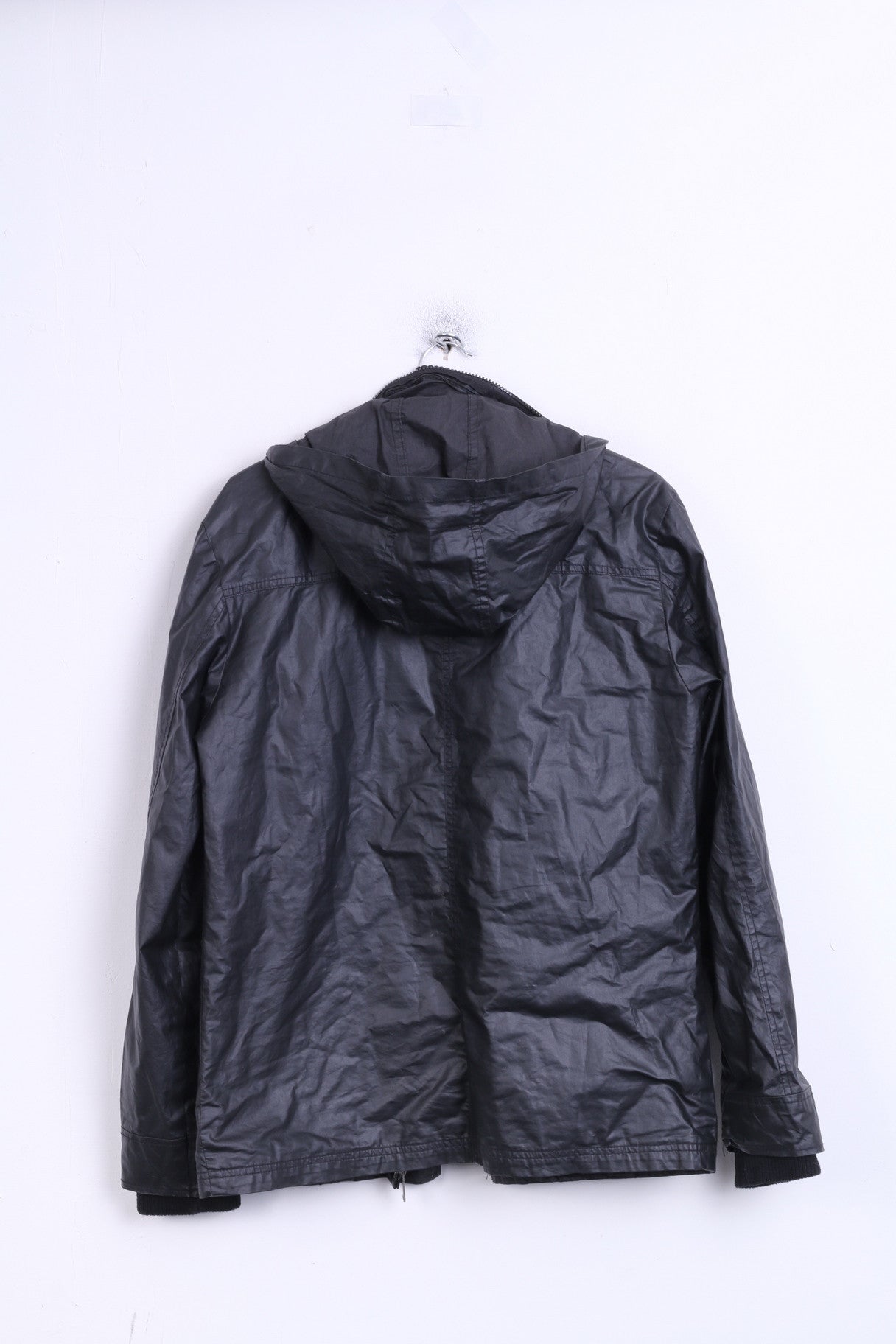 ULTRAMAGNETIC Mens M Jacket Black Wax Cotton Hood