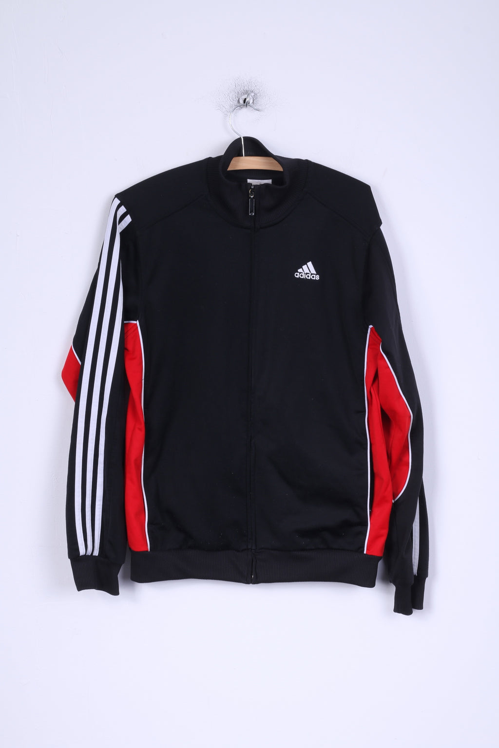 Adidas M Sweatshirt Noir Zip Up Sport Training Track Top