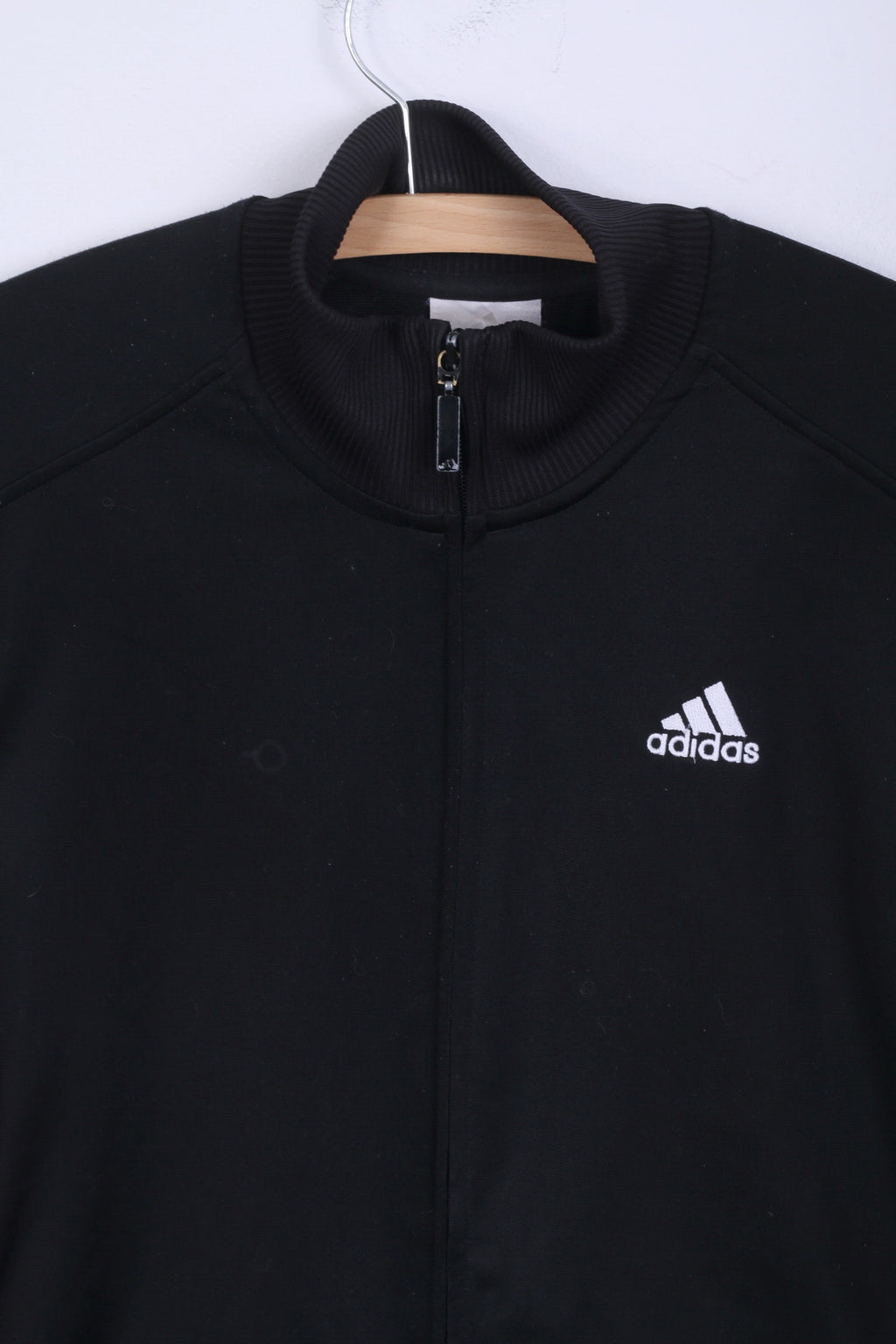 Adidas M Sweatshirt Noir Zip Up Sport Training Track Top