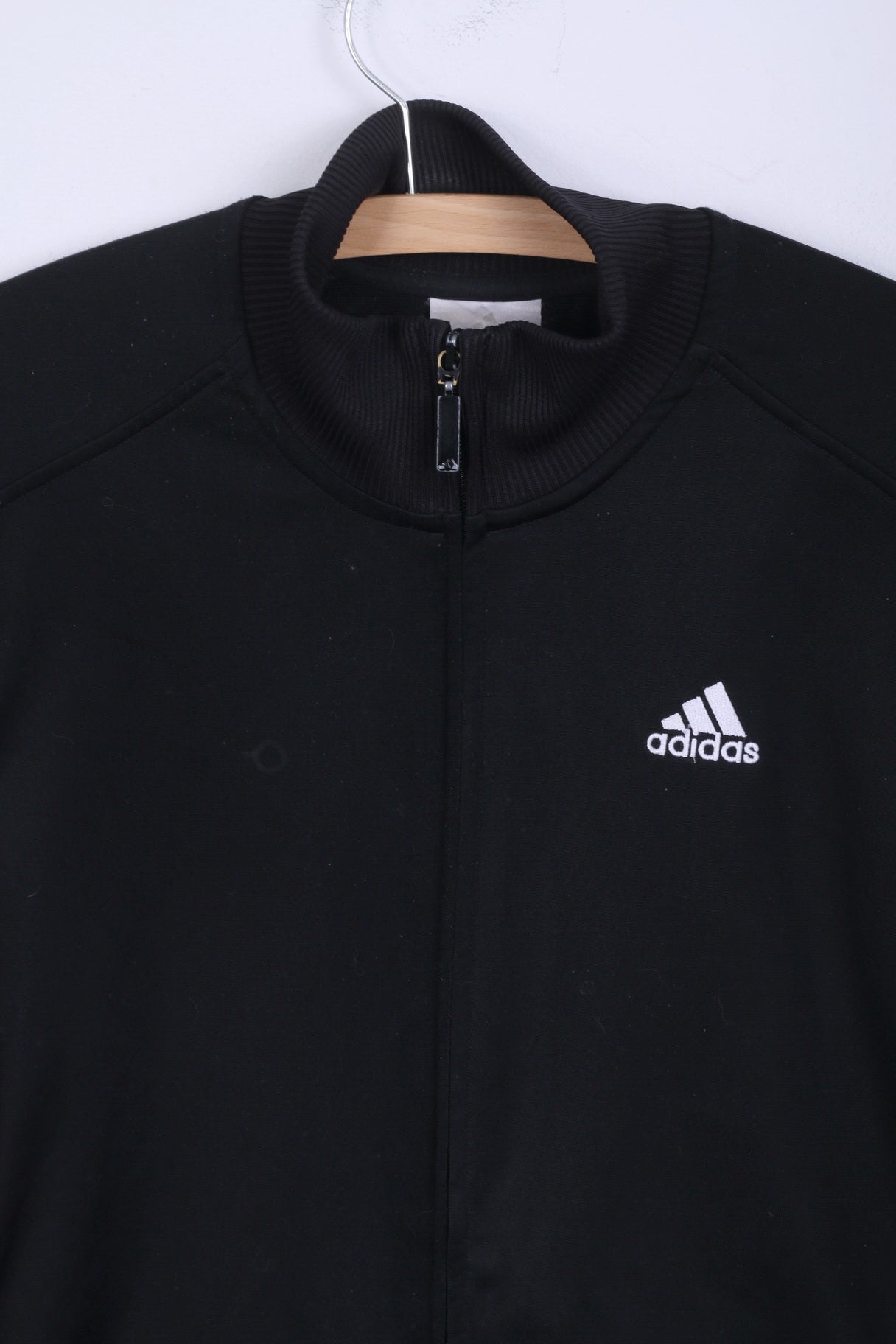 Adidas M Sweatshirt Noir Zip Up Sport Training Track Top