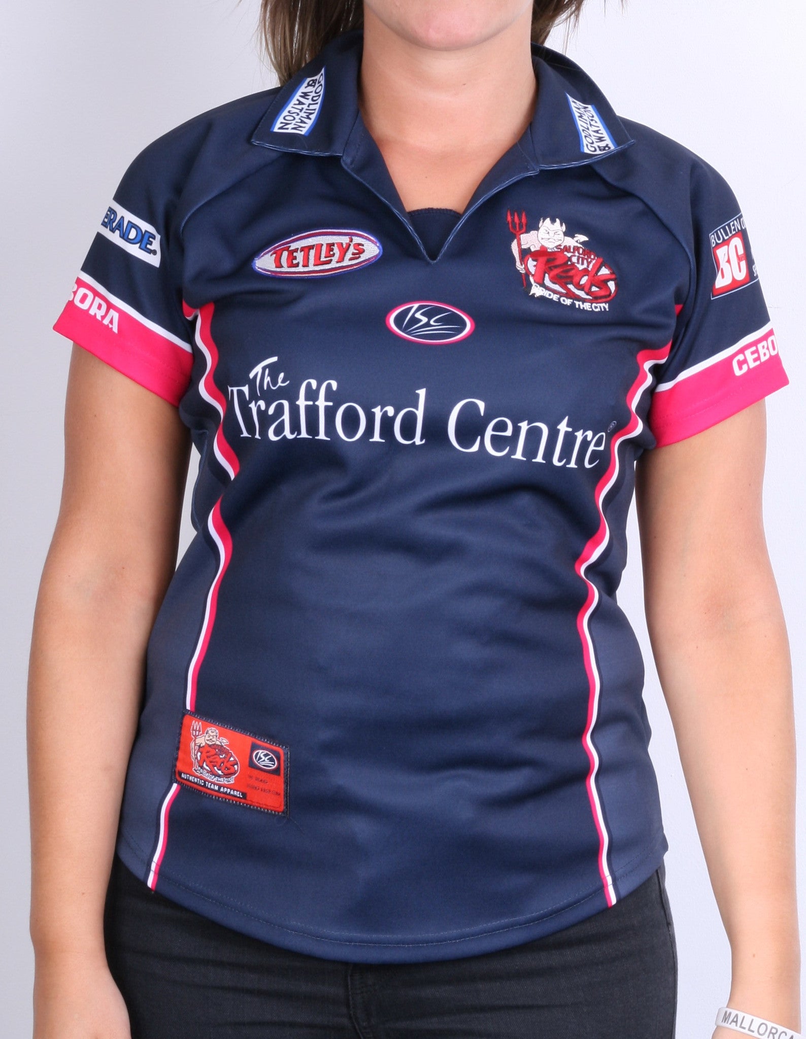 ISC Salford City Reds Womens 8 S Polo Shirt Sport Club Godliman & Watson - RetrospectClothes