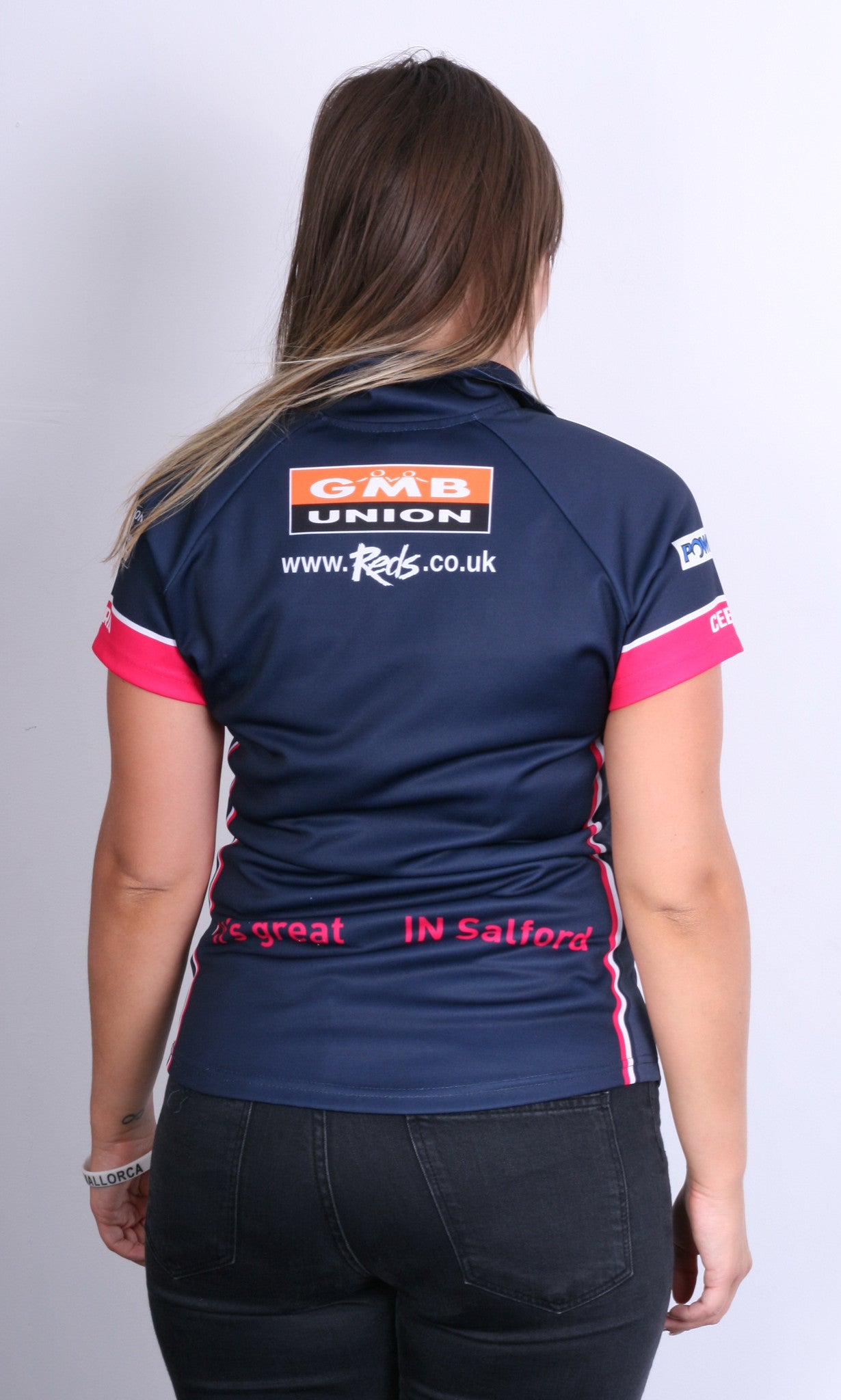 ISC Salford City Reds Womens 8 S Polo Shirt Sport Club Godliman & Watson - RetrospectClothes