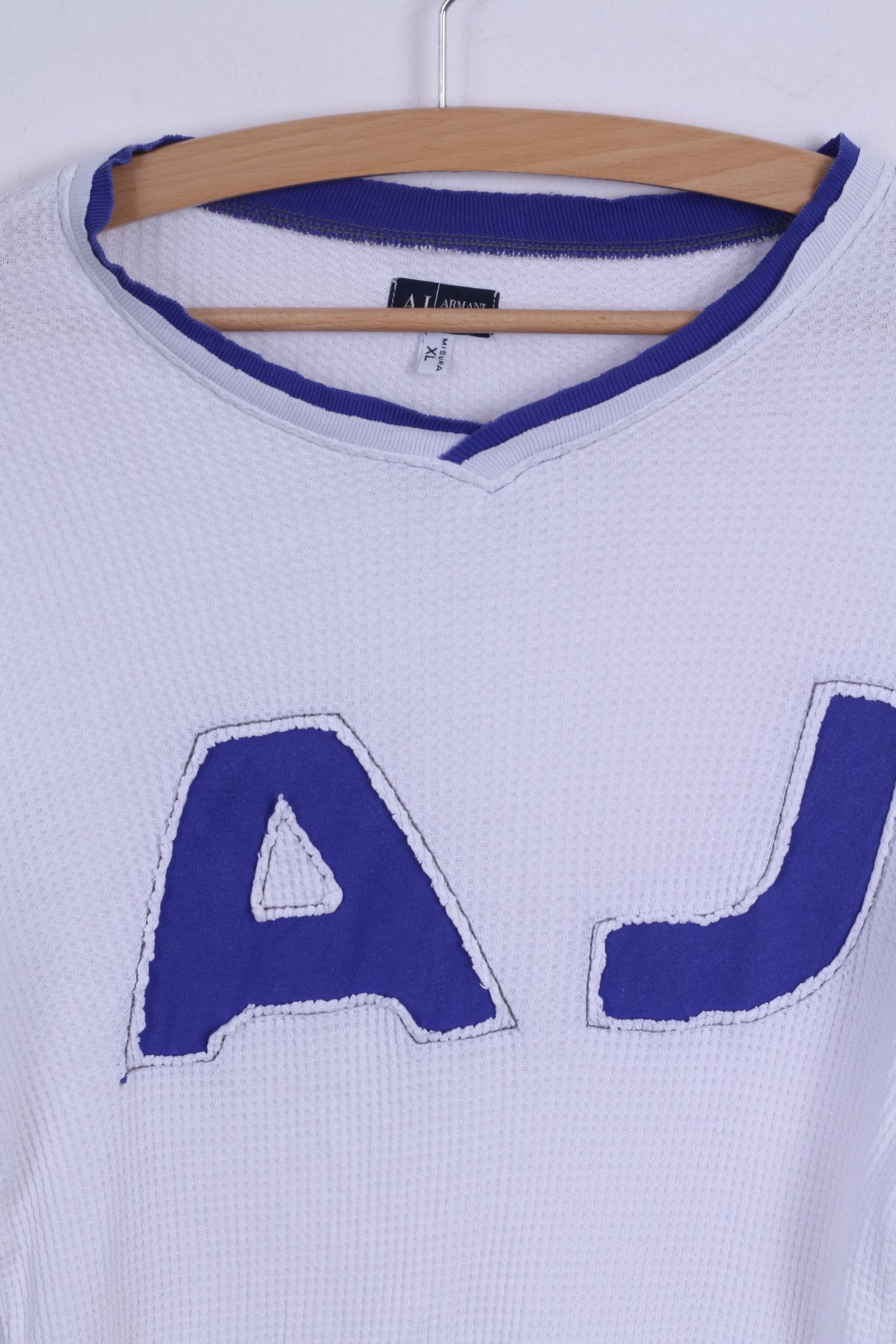 Armani Jeans Chemise XL pour homme Blanc à manches longues en coton stretch ajusté AJ
