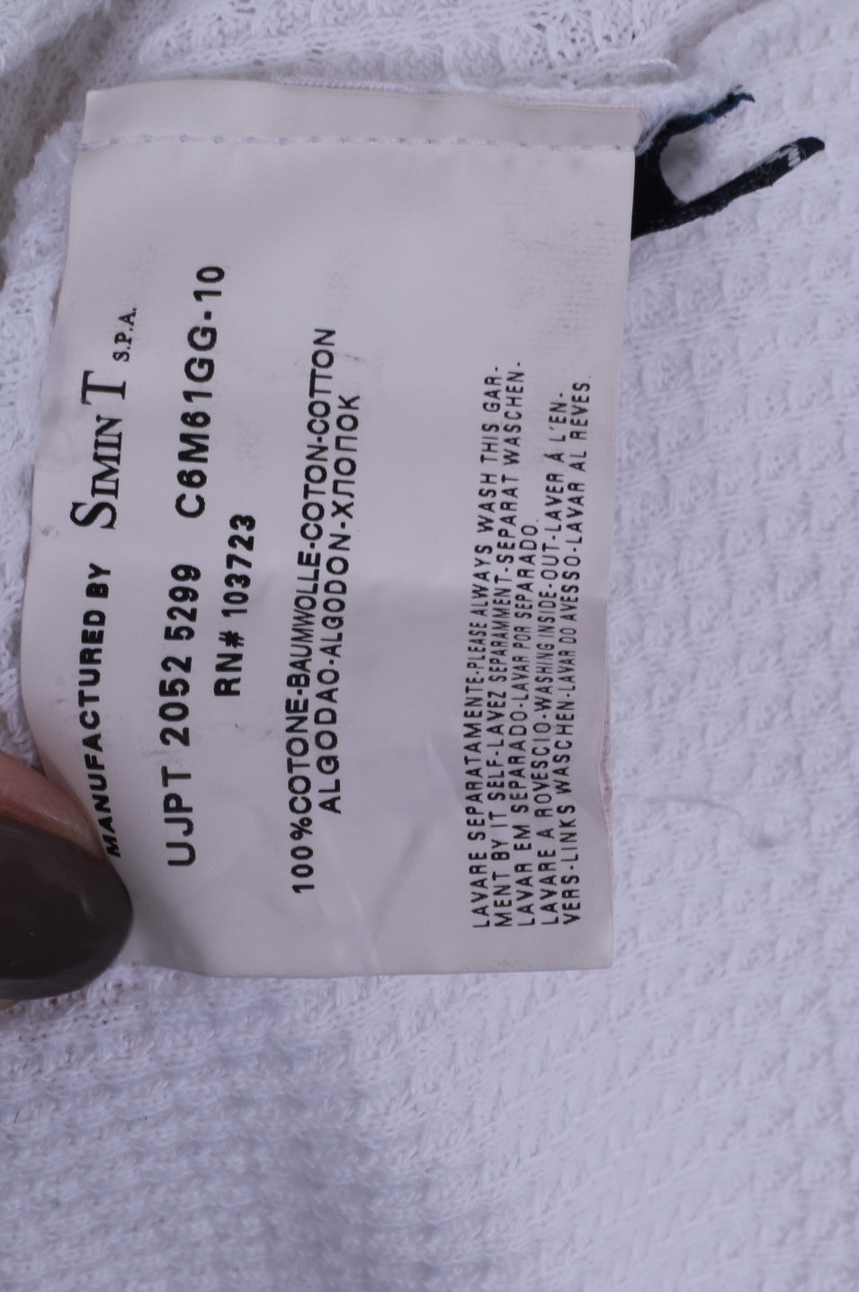 Camicia Armani Jeans da uomo XL bianca a maniche lunghe elasticizzata in cotone AJ