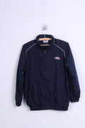 Giacca da tuta UMBRO da ragazzo XS XLB Maglietta da calcio leggera con zip blu scuro