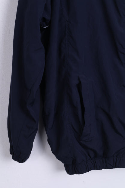 Giacca da tuta UMBRO da ragazzo XS XLB Maglietta da calcio leggera con zip blu scuro