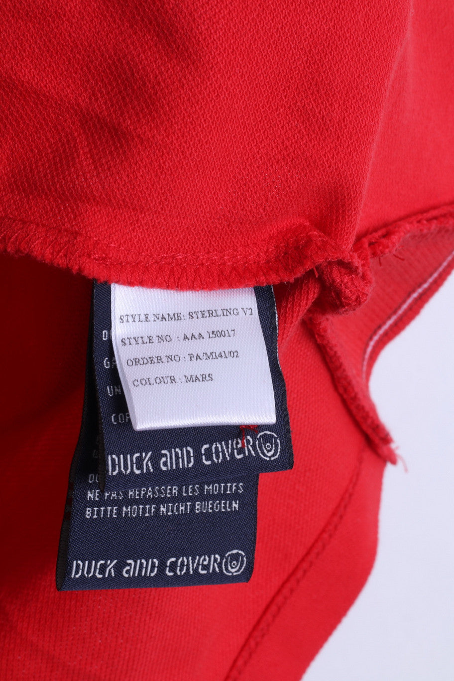 Duck and Cover Mens L Polo Shirt Red Cotton Sport - RetrospectClothes