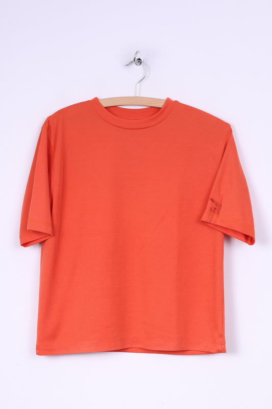 Salewa Womens  S T- Shirt Crew Orange Short Sleeve Summer Top Outdoor