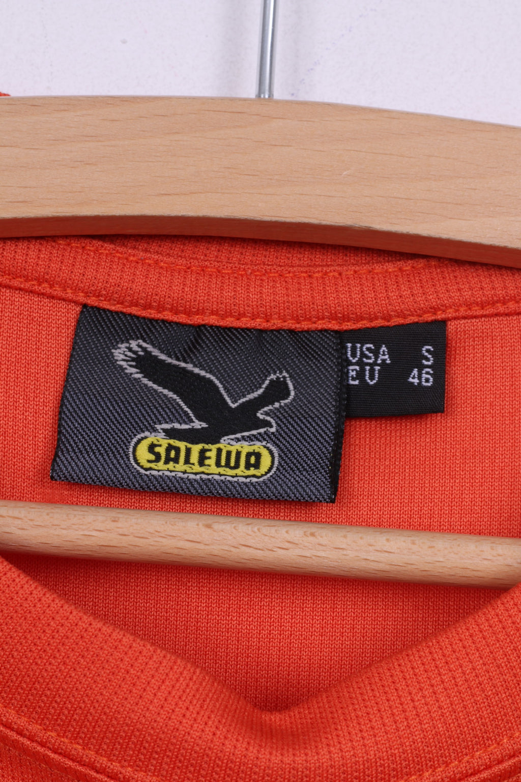 Salewa Womens  S T- Shirt Crew Orange Short Sleeve Summer Top Outdoor