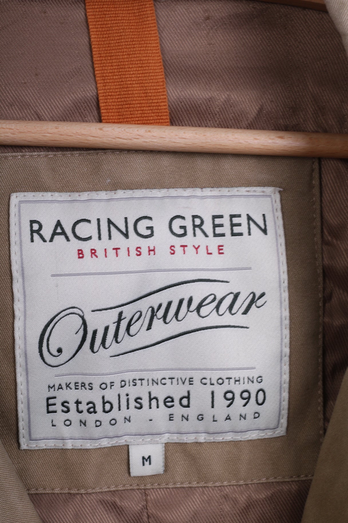 Cappotto M da donna verde corsa doppio petto imbottito beige