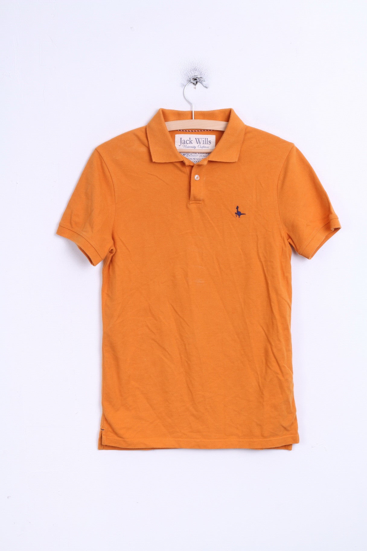 Jack Willis Polo XS Homme Orange Coton University Oufitters