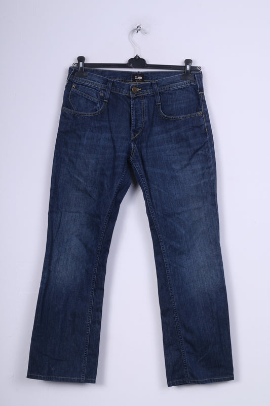 Lee Mens W33 L36 Trousers Denim Jeans Cotton Blue