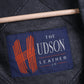 The Hudson Womens 14 40 L Jacket Black Leather Blazer Single Breasted - RetrospectClothes