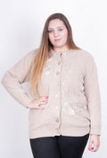 Paramour Womens XL Jumper Beige Sweater Vintage - RetrospectClothes