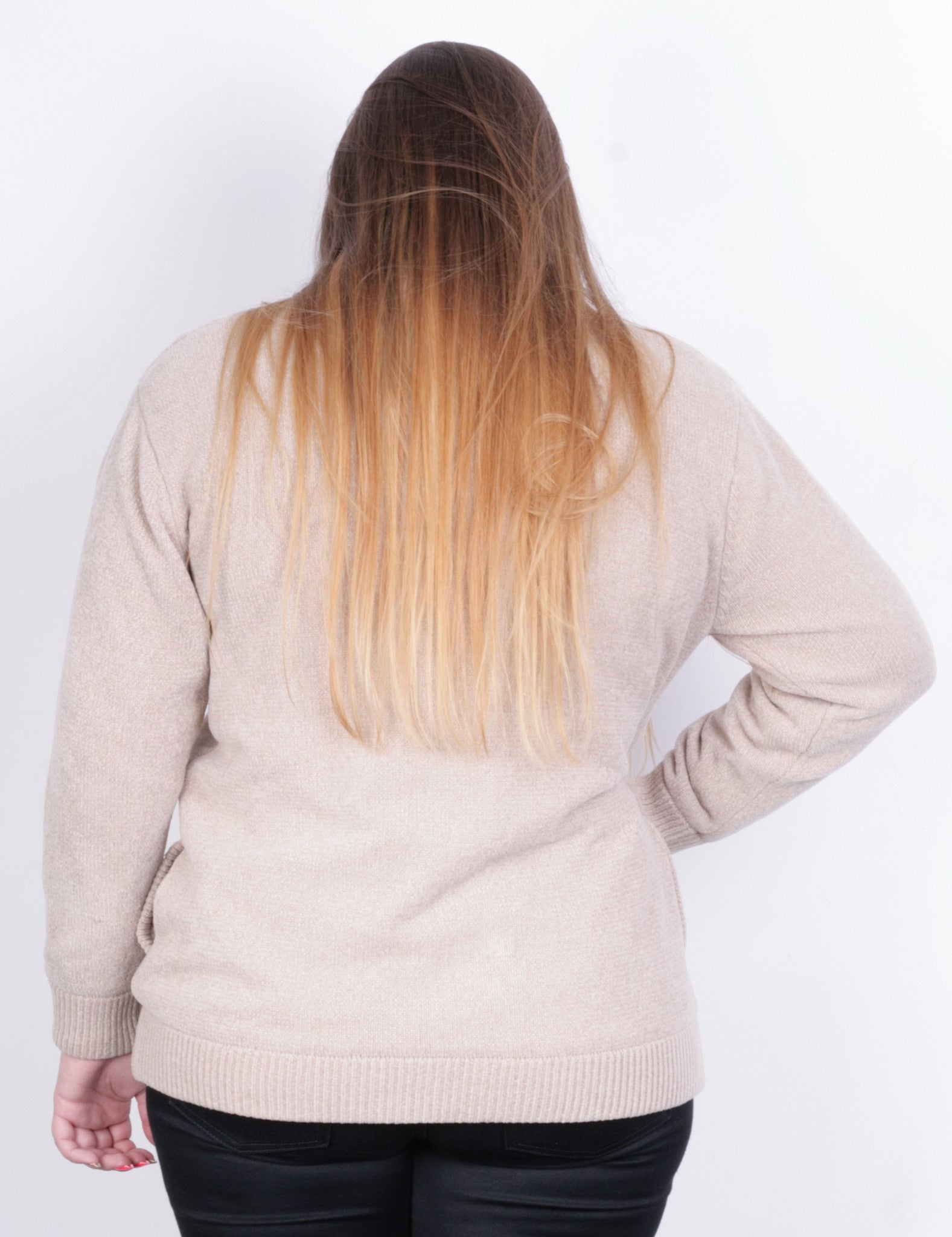 Paramour Womens XL Jumper Beige Sweater Vintage - RetrospectClothes