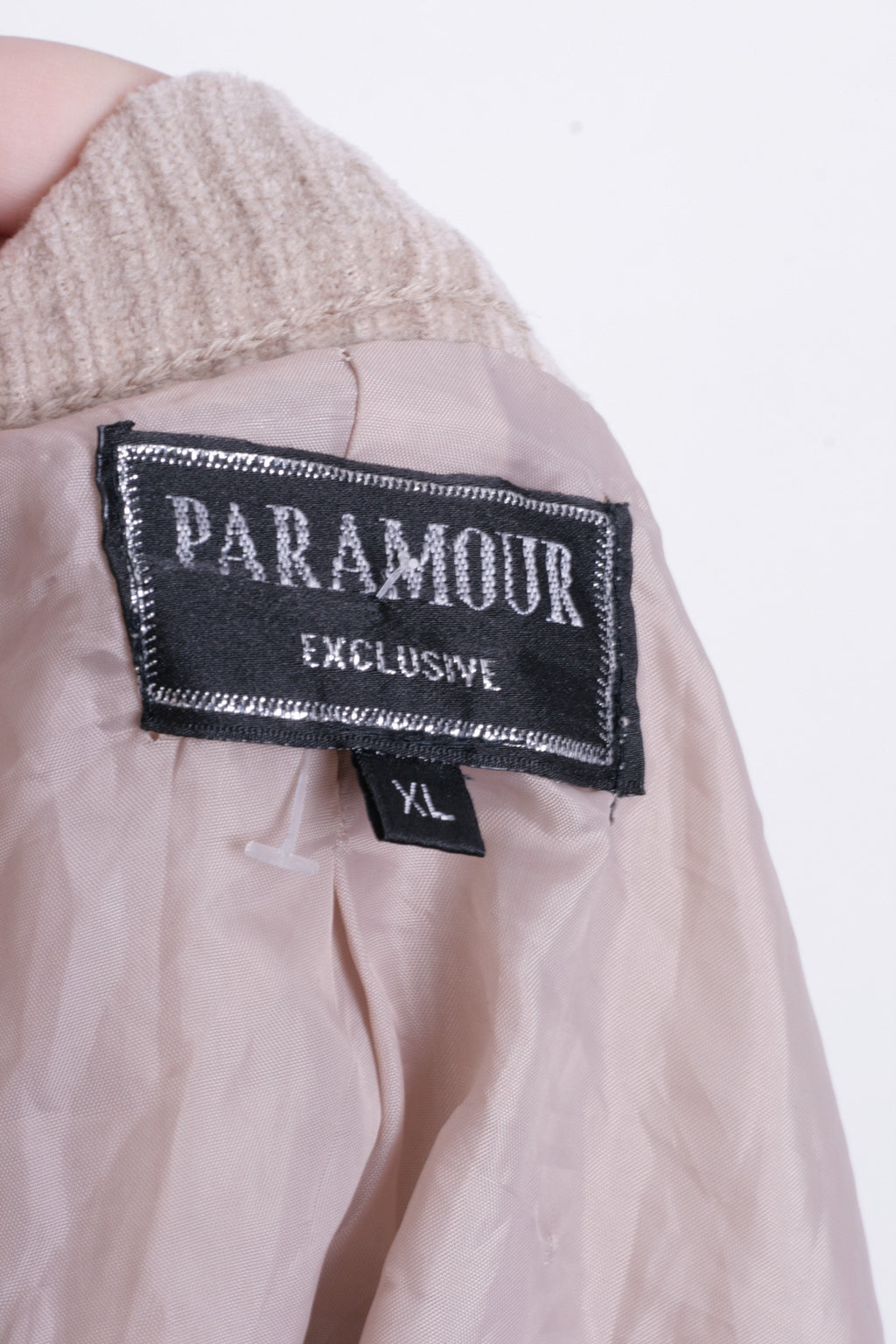 Paramour Womens XL Jumper Beige Sweater Vintage - RetrospectClothes