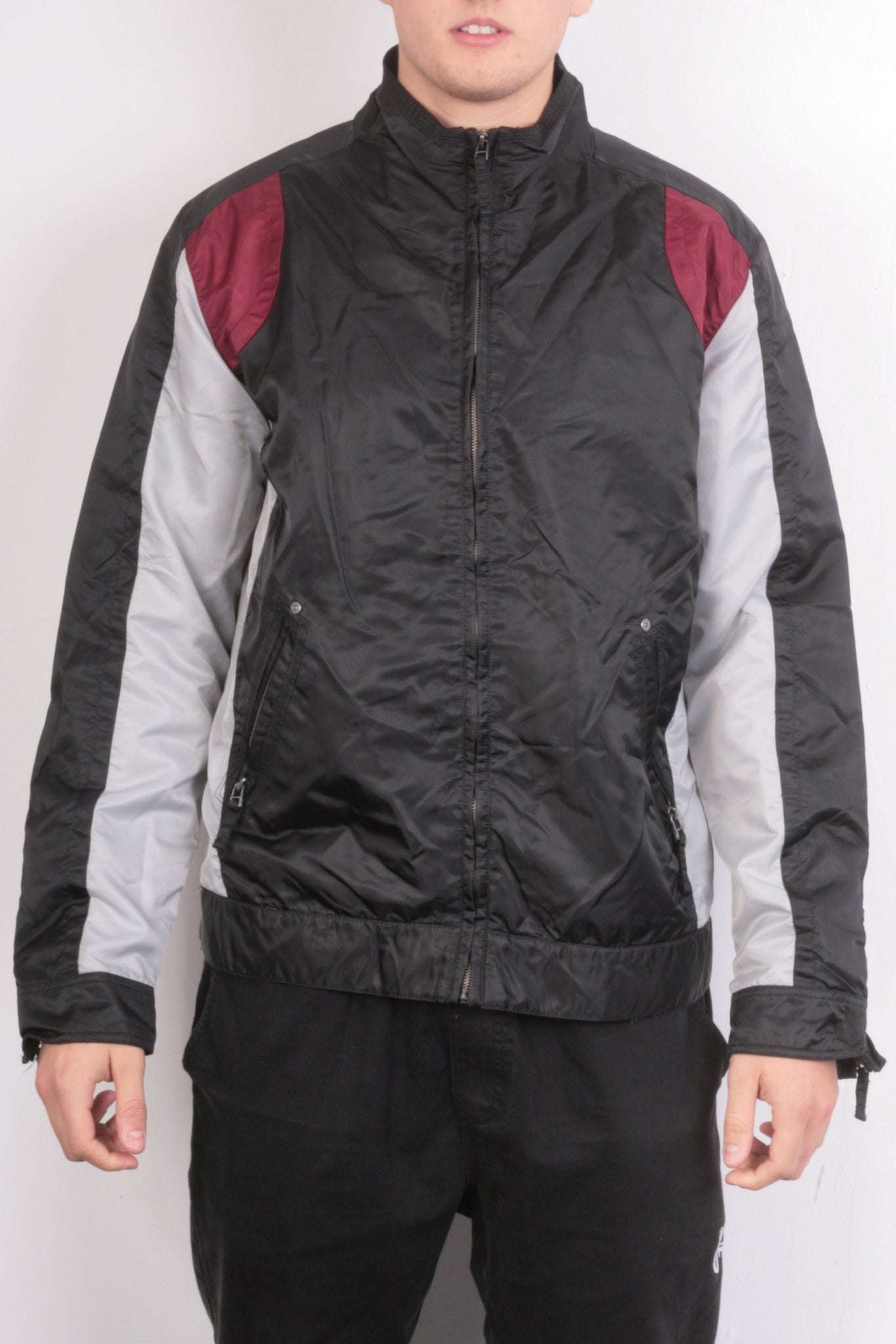 House Mens XXL Jacket Campus Fifty Six Black College Waterproof Nylon - RetrospectClothes