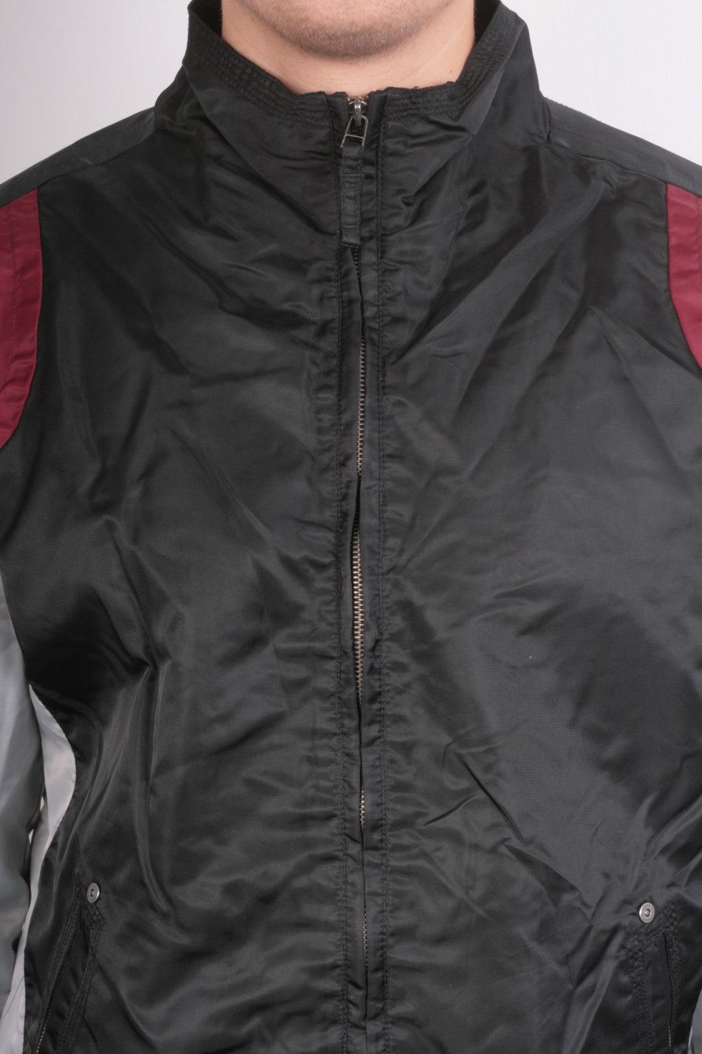 House Mens XXL Jacket Campus Fifty Six Black College Waterproof Nylon - RetrospectClothes