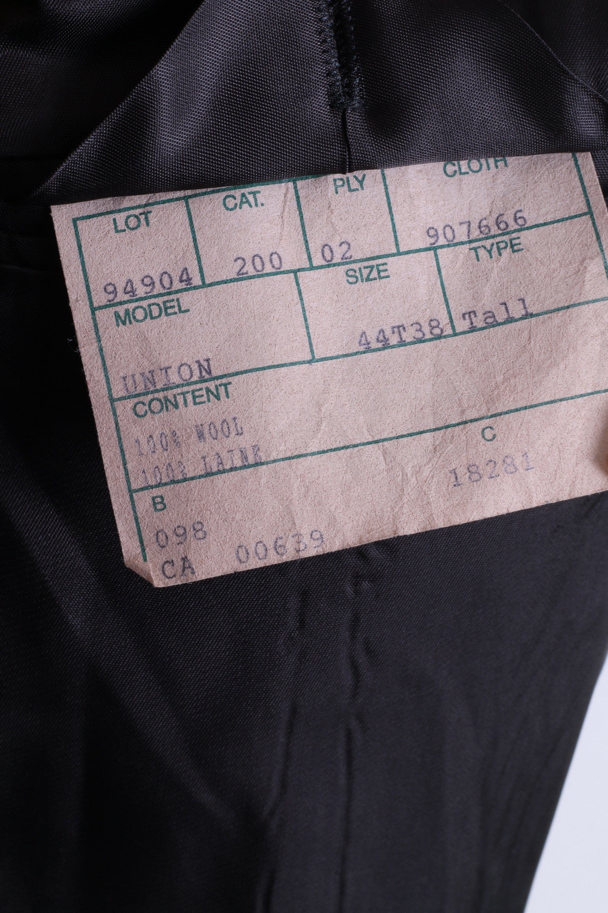 Jones Hommes 44 XL Veste Blazer Top Costume Gris Simple Boutonnage Laine