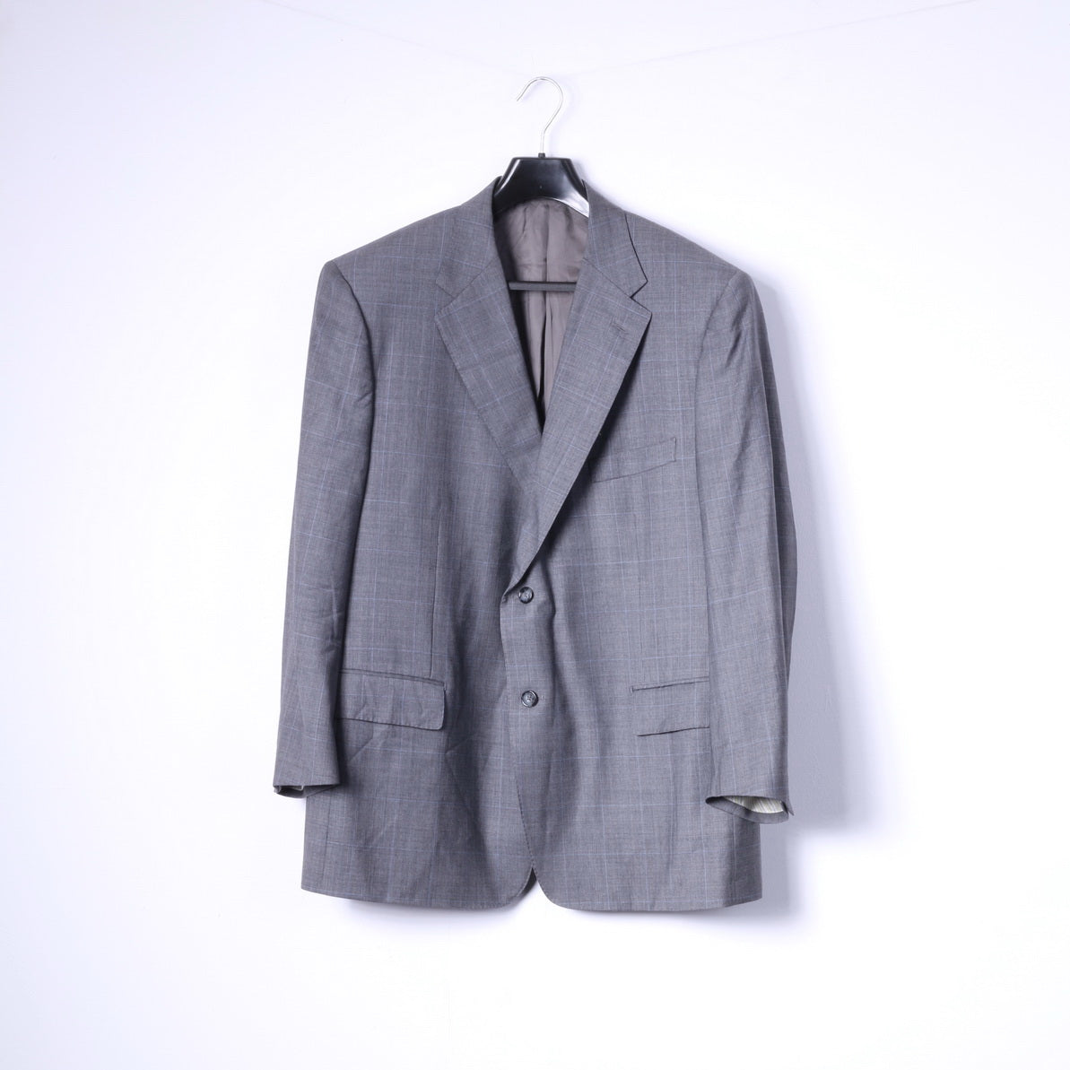 Corneliani Men 29 48 Blazer Grey Wool Super120s Extrafine Merinos Italy Jacket