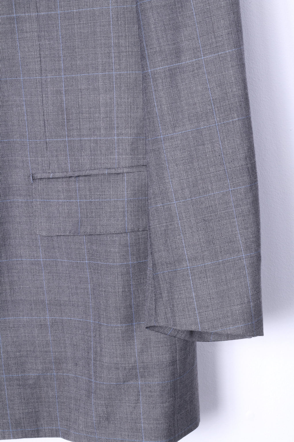 Corneliani Hommes 29 48 Blazer Gris Laine Super120s Extrafine Merinos Italie Veste