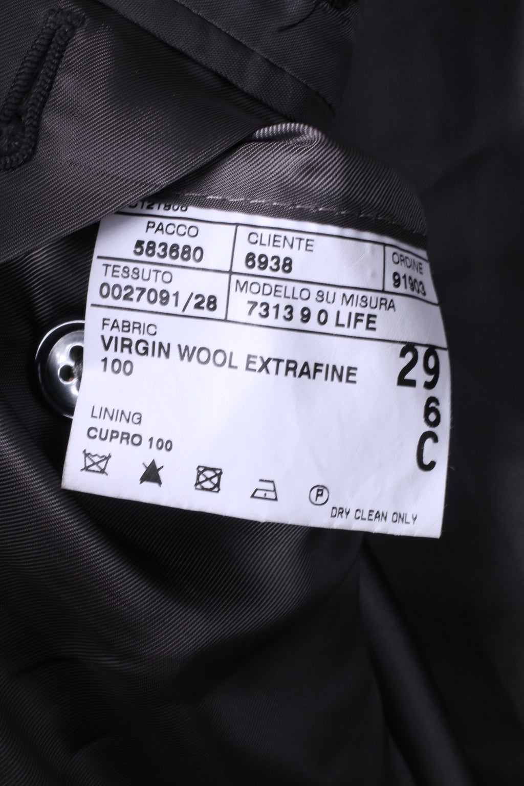 Corneliani Hommes 29 48 Blazer Gris Laine Super120s Extrafine Merinos Italie Veste