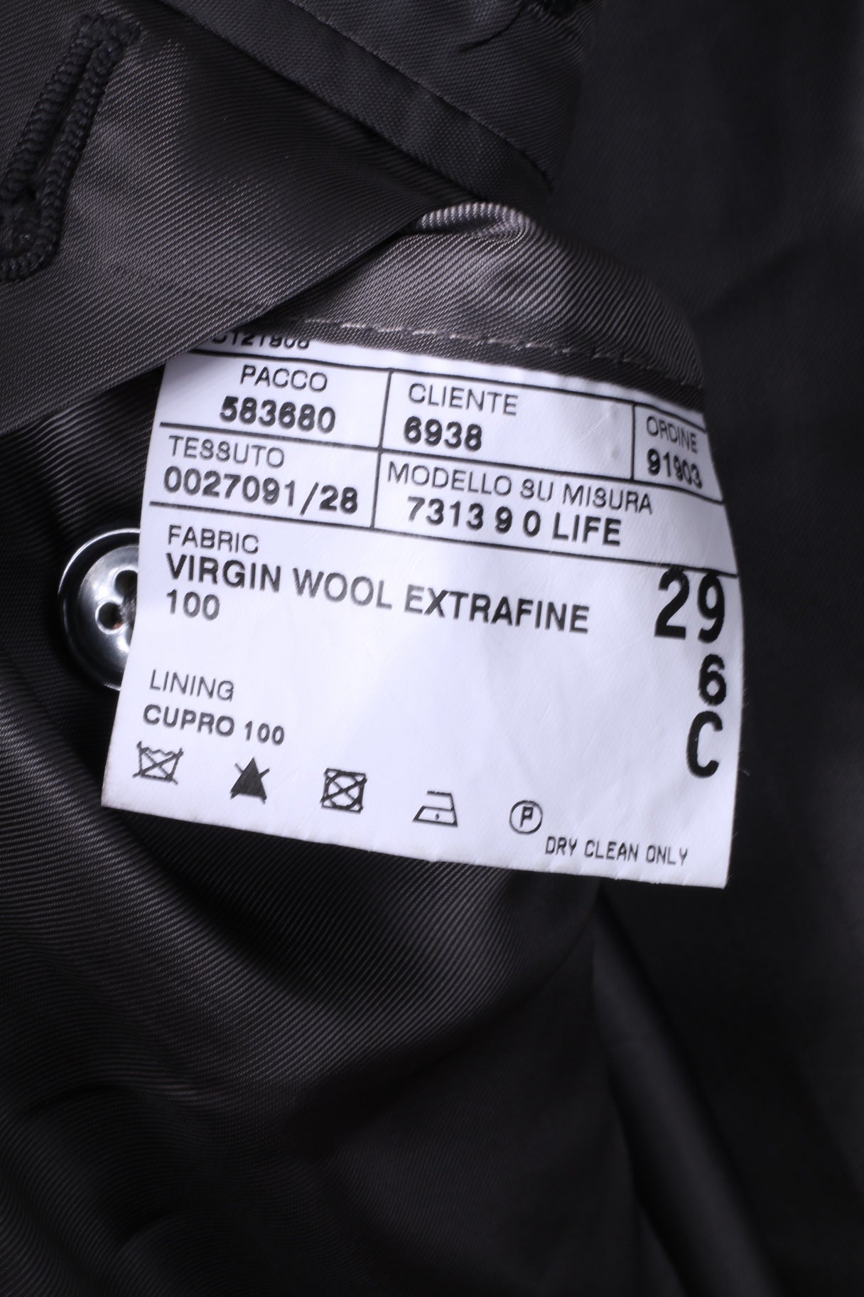 Corneliani Hommes 29 48 Blazer Gris Laine Super120s Extrafine Merinos Italie Veste