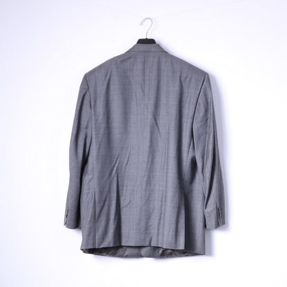 Corneliani Men 29 48 Blazer Grey Wool Super120s Extrafine Merinos Italy Jacket