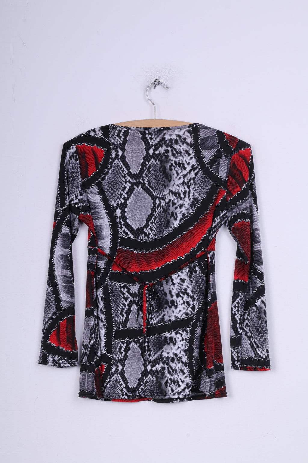 Charbell Paris Womens M Blouse Snake Print Long Sleeve