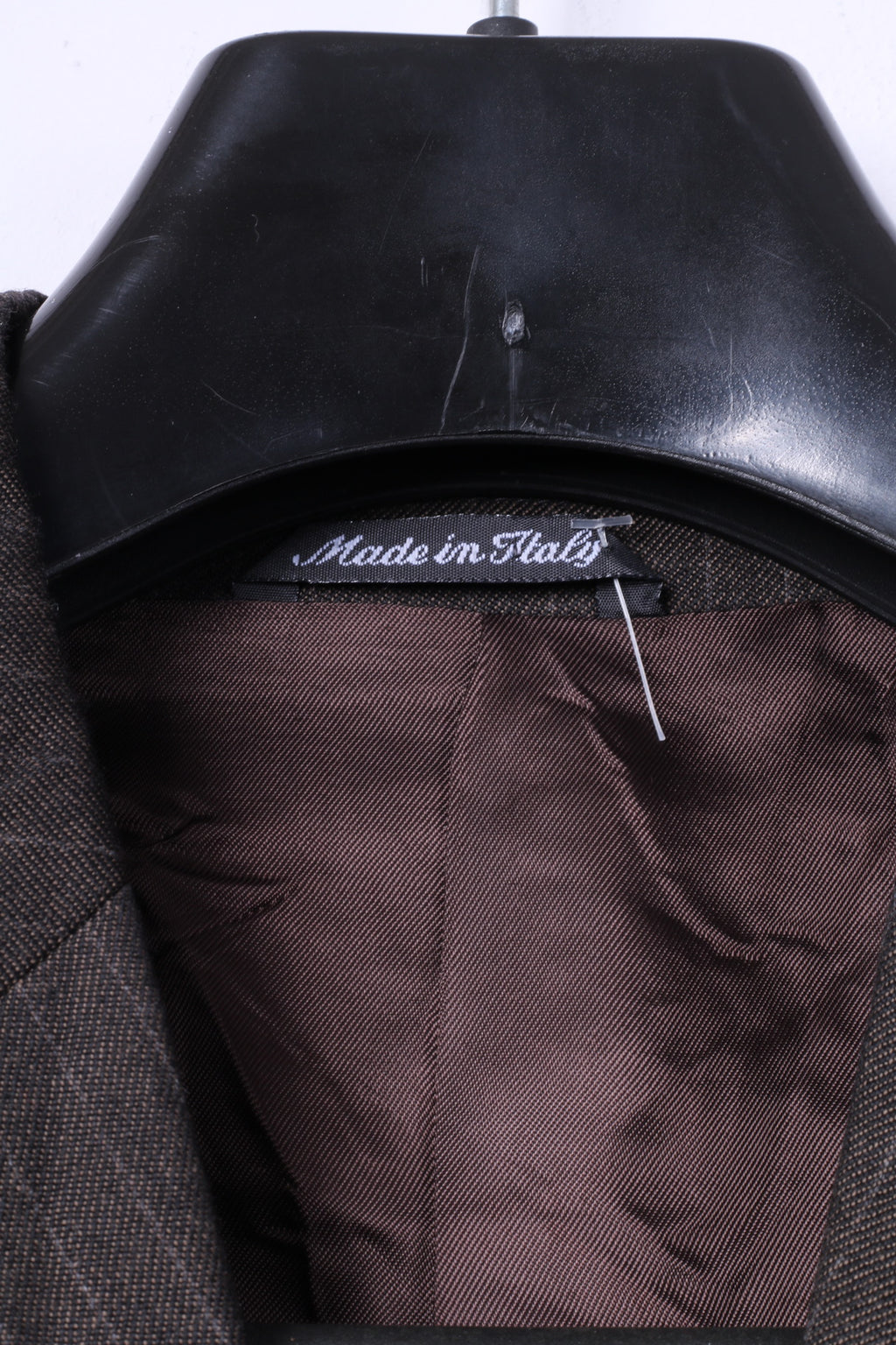 Stuvard - Mooise Angelico Hommes 40 Blazer Marron Vintage Super 100 Rayé Italie Veste