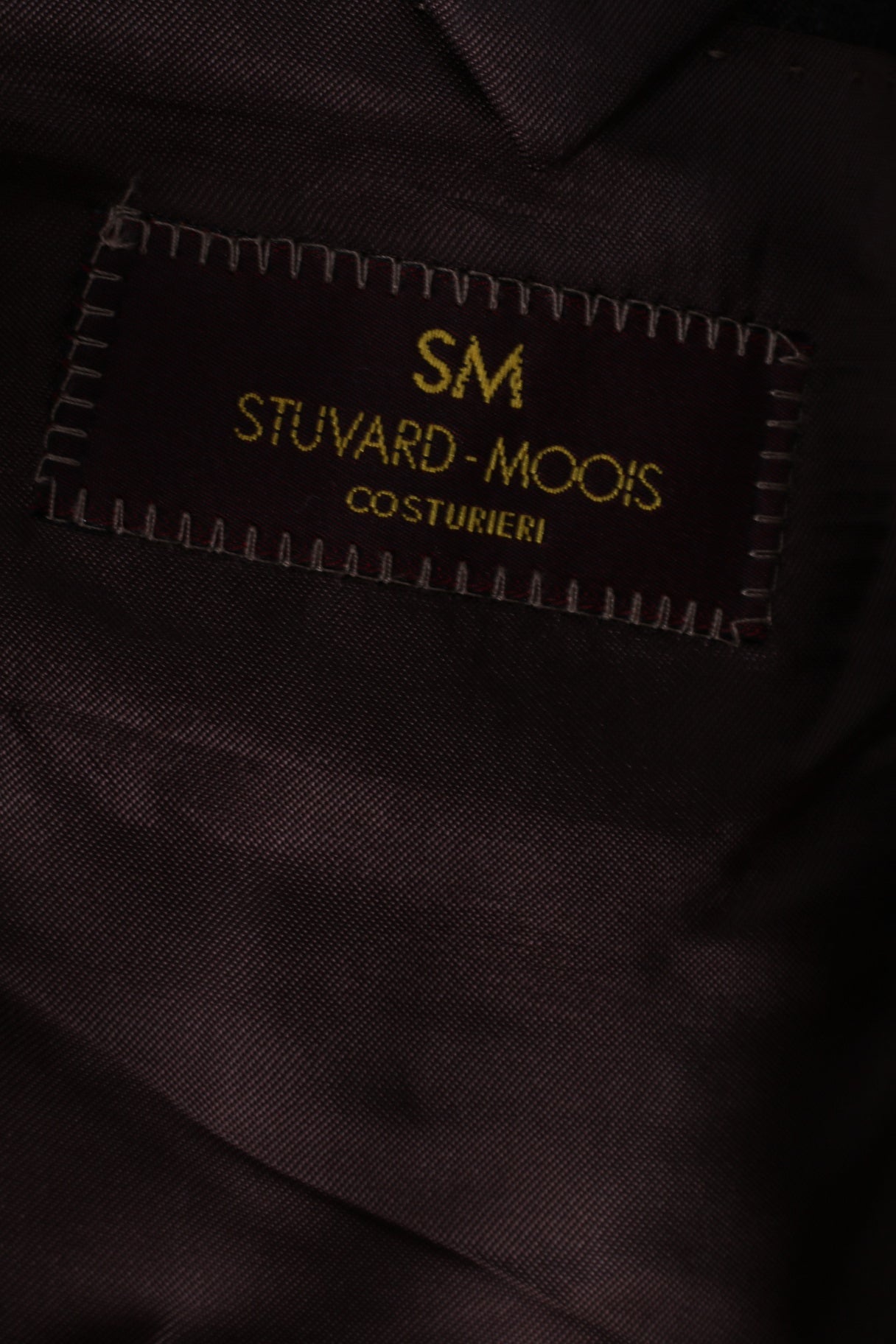 Stuvard - Mooise Angelico Men 40 Blazer Brown Vintage Super 100 Striped Italy Jacket