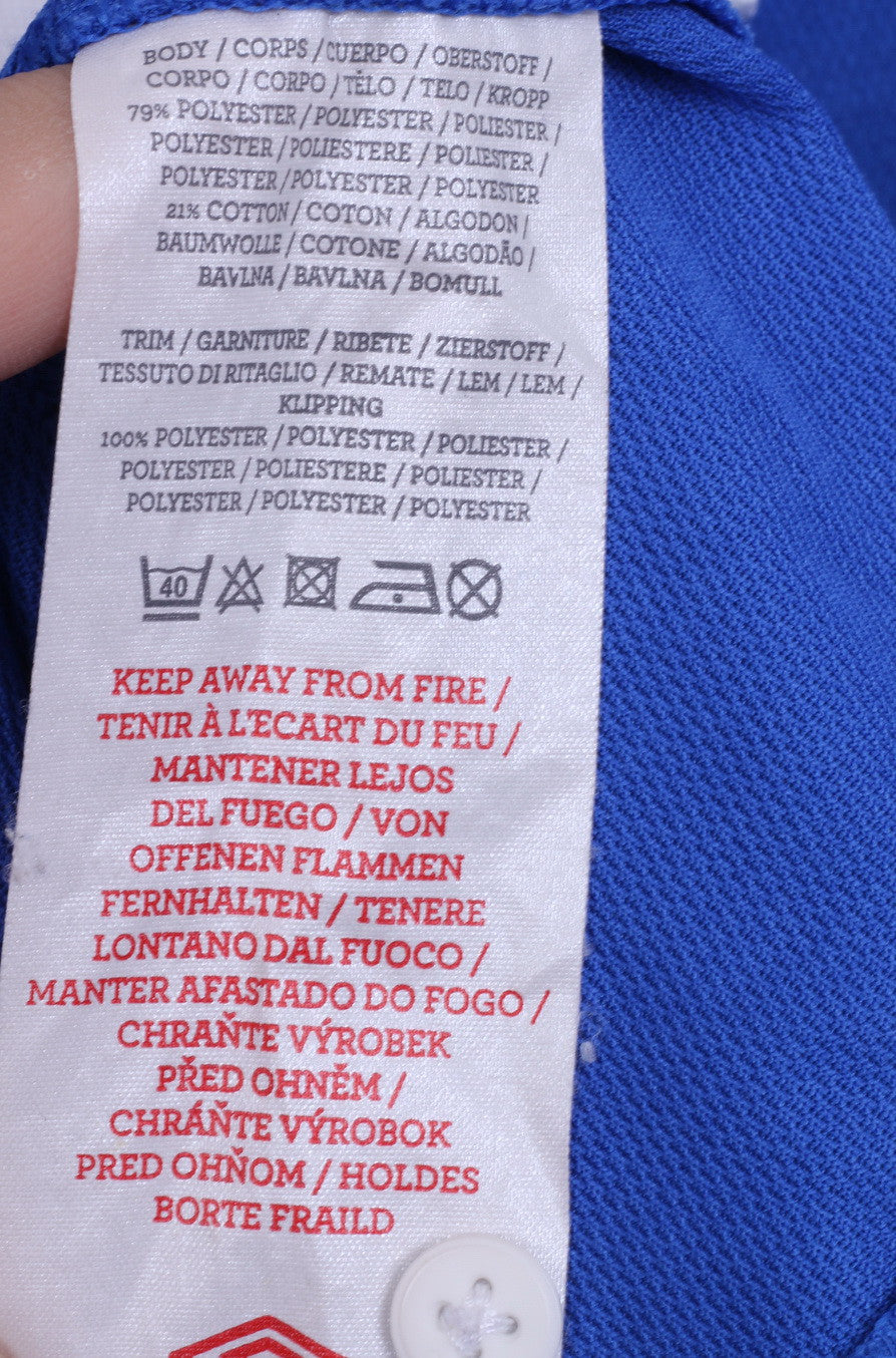 Polo a maniche lunghe Umbro Boys 158 Blu Glasgow Rangers Football Club