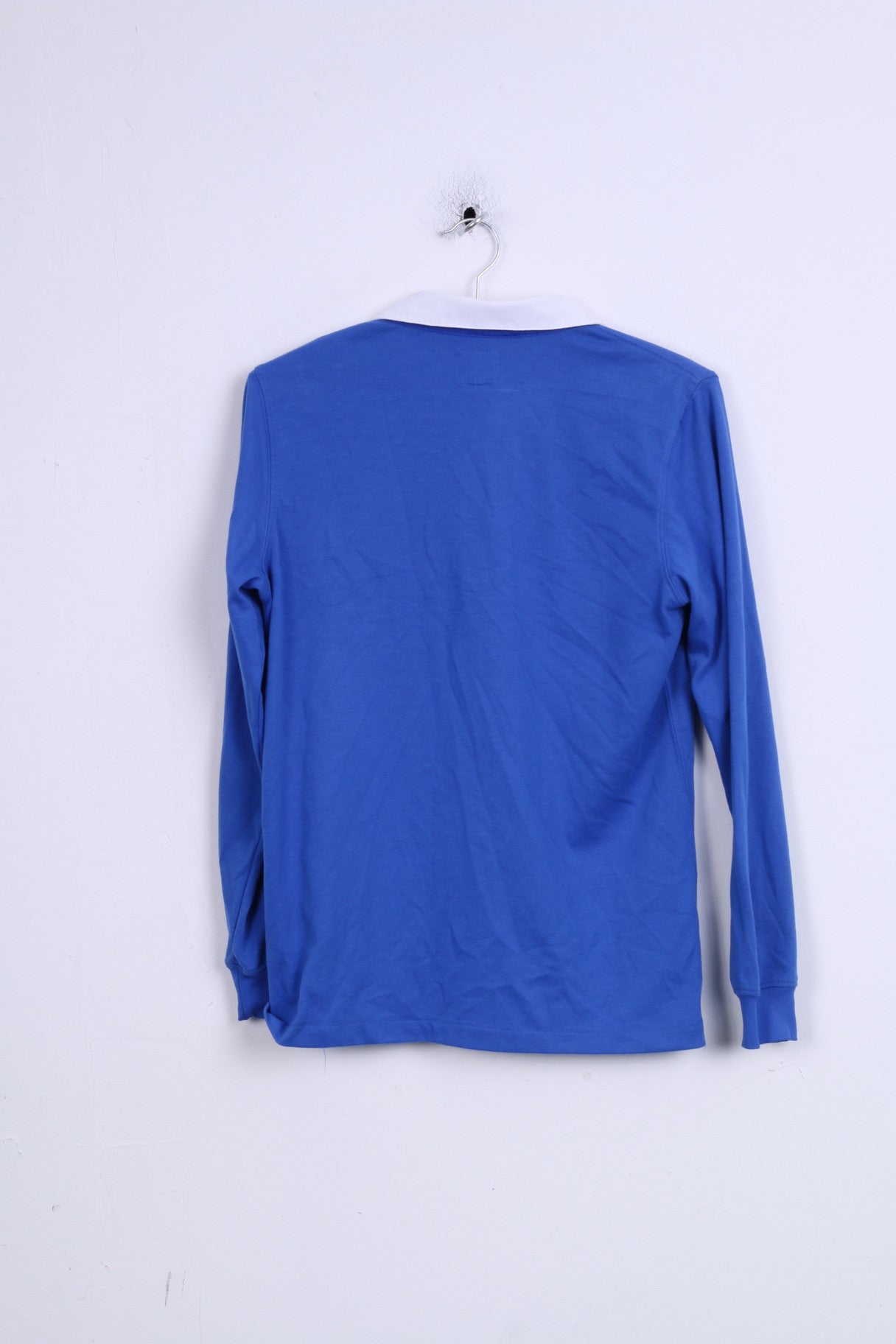 Umbro Boys 158 Long Sleeved Polo Shirt Blue Glasgow Rangers Football Club