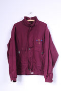 IPC Basic Line Veste en coton prune avec fermeture éclair pour homme 54 L