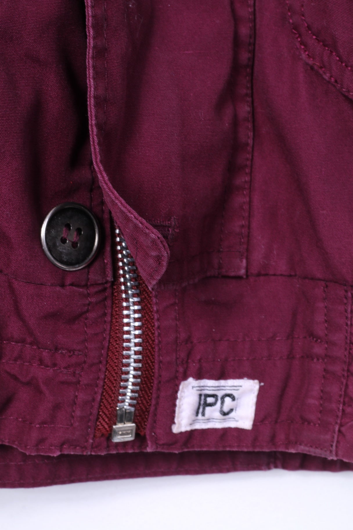 IPC Basic Line Veste en coton prune avec fermeture éclair pour homme 54 L