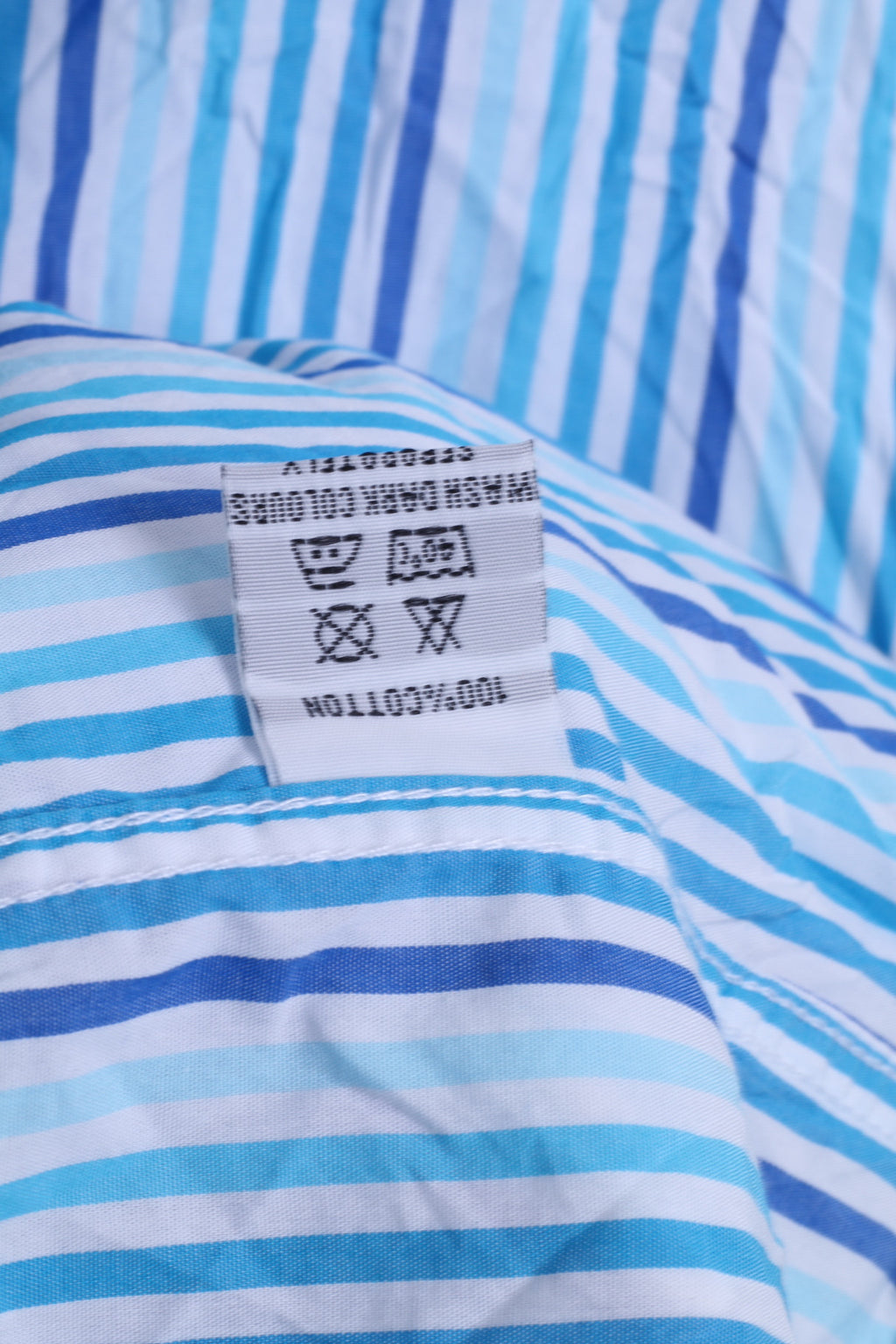 John Partridge Chemise Casual 16,5 L Homme Rayé Coton Blanc