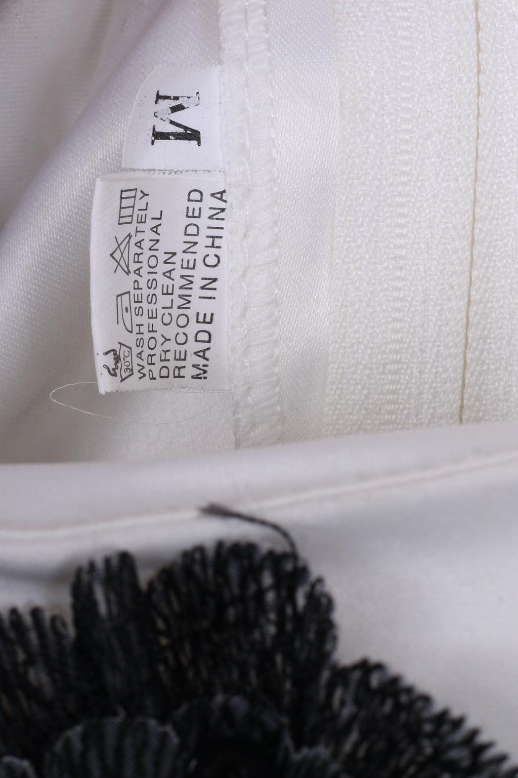 Abito midi da donna M con rose bianche in tulle per matrimonio