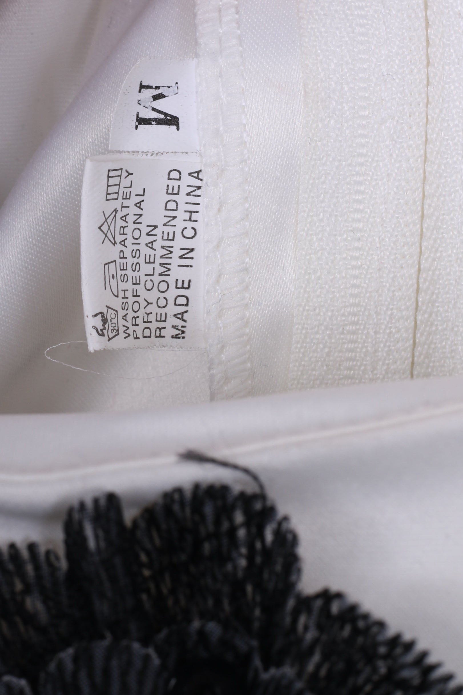 Abito midi da donna M con rose bianche in tulle per matrimonio