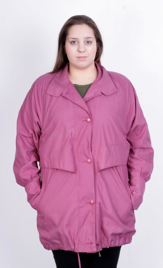 Joulie Collection Womens L Jacket Coat Raspberry Vintage 90s - RetrospectClothes