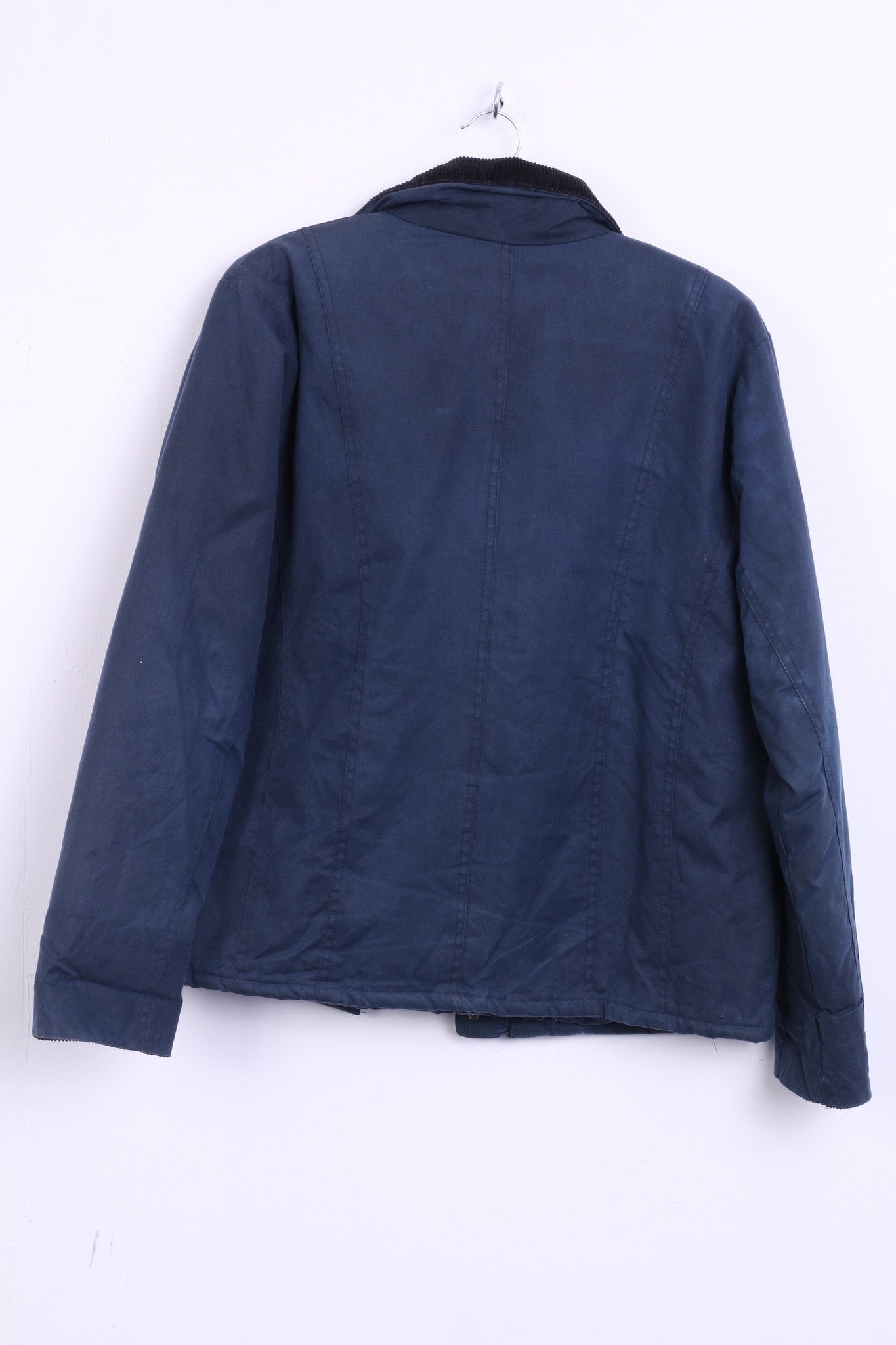 P.G. Field Womens 10 M Jacket Navy Harrington Jacket Cotton Padded - RetrospectClothes