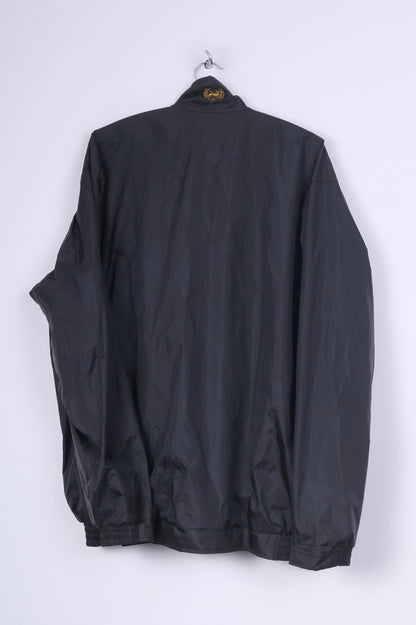 Cherry &Whites Mens 2XL Jacket Lightweight Black Full Zipper Sportswear