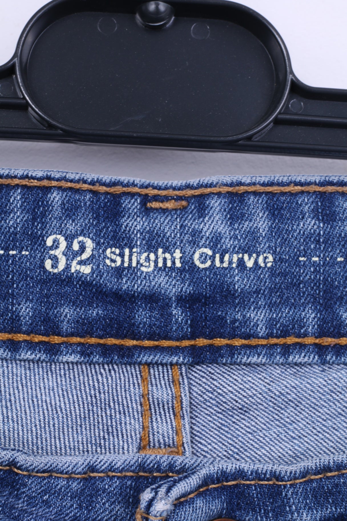 Levis Womens 32 Trousers Jeans Slight Curve Straight Blue Cotton Denim
